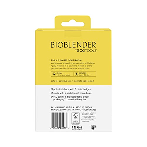 Ecotools Bioblender By Makeup Sponge Duo Pack For Liquid & Cream Make-Up