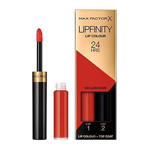 Max Factor Lipfinity 2 - step Long Lasting Lipstick - 130 Luscious, 2.3 ml + 1.9 g