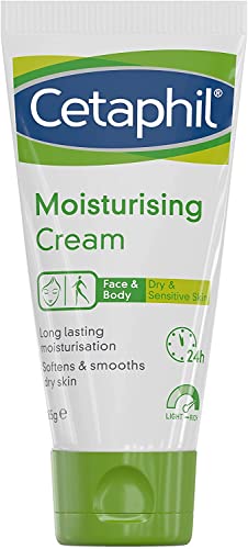 Cetaphil Face & Body Moisturiser, 85g, Moisturising Cream For Dry & Sensitive Skin, Vegan Friendly