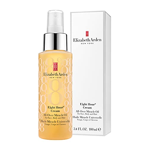 Elizabeth Arden Eight Hour Cream All-Over Miracle Oil Spray for Face, Body & Hair (100ml) Long-lasting Moisture, Soothing & Firming, Unisex