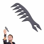 Hair Texture Wide Tooth Comb, Hair Texture Comb Styling Comb Women Men Hair Coloring Combs Hairdresser Hair Comb for Wavy Long Curly Hair Care, B