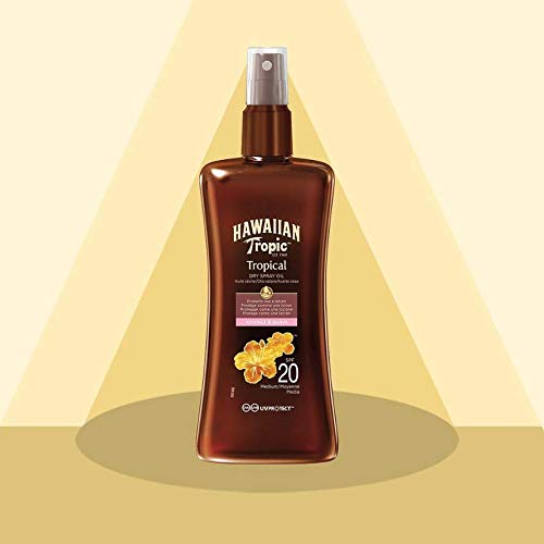 Hawaiian Tropic Protective Dry Spray Oil Coconut & Guava SPF20, 3units, 200ml