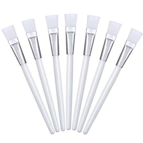 Nuoshen 24 Pcs Facial Mask Brushes For Cosmetic Makeup, Soft Silicone Face Mud Mask Applicator Brushes Mask Beauty Tool For Applying Facial Mud M