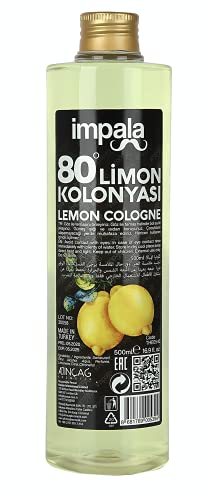 IMPALA traditional Turkish LEMON COLOGNE AFTERSHAVE - Eau De Limon Kolonya 500 ML