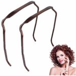 DONGTATA Curly Hairband Thick Headband for Women Plastic Hair Hoop Hairband Fashion Square Shaped Hinged Curly Thick Hair like Sunglasses
