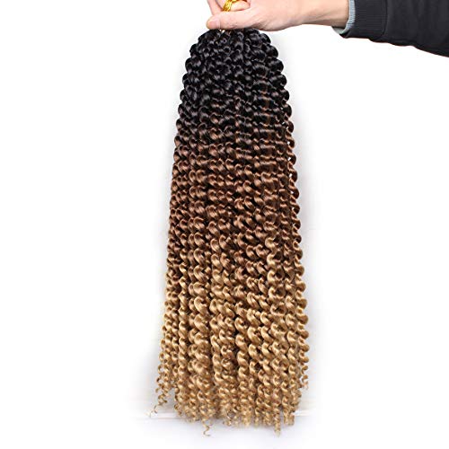 Leeven 7 Packs Water Wave Braiding Hair for Butterfly Faux Locs 24 Inch Long Water Wave Crochet Hair Hot Water Setting Passion Twists Braiding Ha