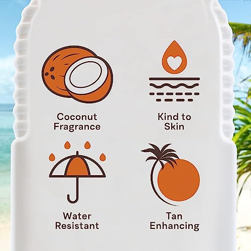 Malibu Sun SPF 4 Bronzing Tanning Oil, Water Resistant, Coconut Scented with UVA and UVB protection, 100ml