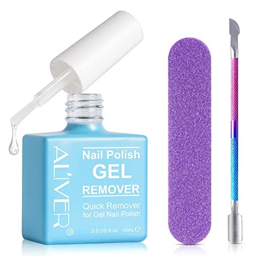 Gel Nail Polish Remover - Gel Polish Remover for Nails in 2-3 Minutes, Not Hurt Nails, No Need for Foil, Soaking or Wrapping, Quickly & Easily Re