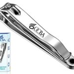 OCBA Nail Clippers Stainless Steel Nail Cutter for Thick Toenails Professional Heavy Duty Fingernail Clipper Toenail Clippers for Men Women (Nail