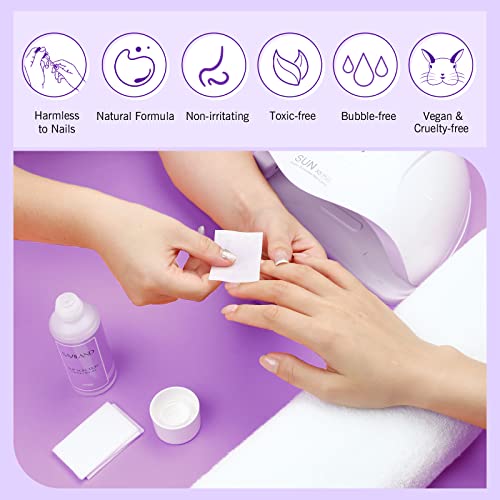 Saviland Slip Solution Nail Kit - 90ml Poly Nail Gel Nail Extension Clear Slip Solution Anti-stick Tools with Nail Art Brush Kit for Poly Extensi