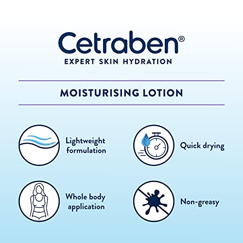 Cetraben Body Lotion Perfect for Dry Sensitive or Eczema Skin Dermatological Body Lotion 475ml, Packaging May Vary.