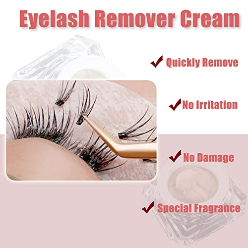 Eyelash Extension Remover Cream,Professional Eyelash Glue Remover,Low Irritation Cream,Fast Dissolving For False Eyelash Extension Glue Cream Nat