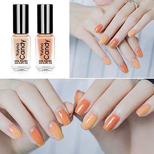 FERCAISH Bright Non Toxic Nail Polish Set 6 Bottles Long Lasting and Non Fading Unpeelable Quick Dry Nail Polish