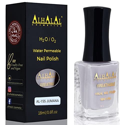 Halal Nail Polish - Nail Varnish Polish Soak Off Gel Nail Paint Art Polish - Water Permeable Red White Nail Enamel- Glossy Halal Gel Nail Polish