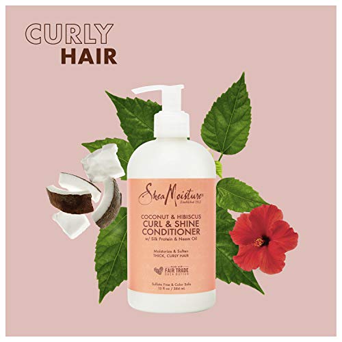 Shea Moisture Curl Shine Silicone Free Conditioner for Curly Hair, 13 Oz