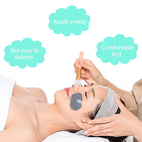 NEPAK 8pcs Silicone Face Mask Brushes, Flexible Facial Mud Mask Applicator Brush for applicator the skincare products Body Lotion Applicator Tool