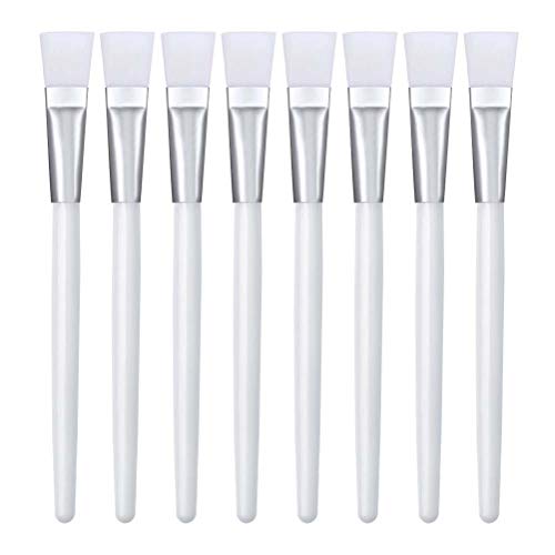 Nuoshen 24 Pcs Facial Mask Brushes For Cosmetic Makeup, Soft Silicone Face Mud Mask Applicator Brushes Mask Beauty Tool For Applying Facial Mud M