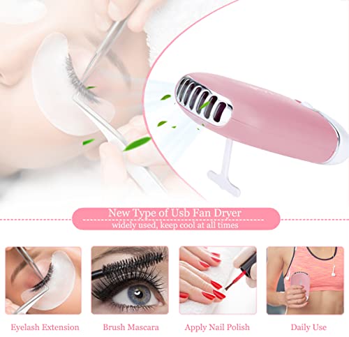 Eyelash Extension Kit, Missicee New Upgrade 328 Piece Set Lash Extension Kit with Mannequin Head 0.3s Fast Dry Glue USB Eyelash Fan Dryer Tweezer