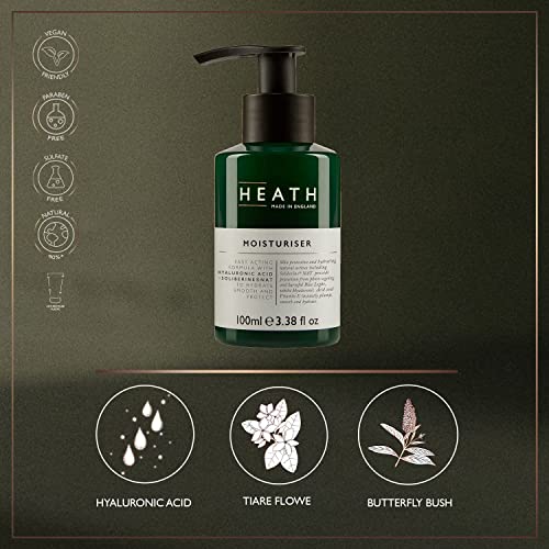 Heath Moisturiser for Men - Fast Acting Face Moisturiser - With Hyaluronic Acid and Soliberine NAT - To Hydrate and Protect Your Skin From Damage