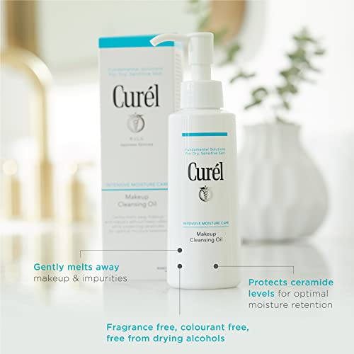 Curel Makeup Remover Cleansing Oil for Dry, Sensitive Skin 150ml