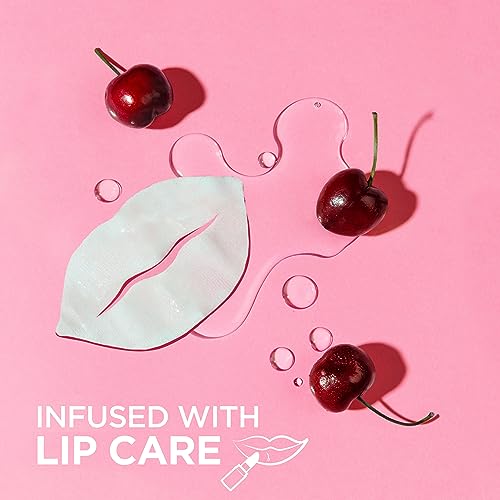 Garnier SkinActive Moisture Bomb Cherry Lip Mask, Enriched With Cherry & Panthenol, Lip Mask For Dry Lips, Nourish & Smooth Lips In 15 Minutes, V