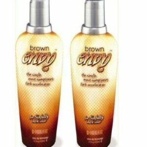 2 X SYNERGY TAN BROWN ENVY 230M SUNBED CREAM LOTION TAN