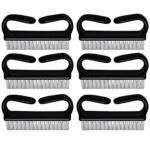 Lurrose 6pcs Handle Grip Nail Brush Fingernail Scrub Cleaning Brushes Plastic Nail Dust Brushes Manicure Tool for Men and Women