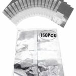 150Pcs Nail Foil Aluminium Wraps Remover for Gel Polish/Acrylic Soak-off Removal, with Pre-attached Lint Free Pad