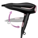 Hair Dryer for Women Men Travel Powerful 2200W with Nozzle Foldable Ionic