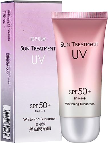 Sun Treatment Uv Spf 50 Korean,Sunscreen Cream Uv Isolation Spf 50+,60g Sun Screen Protector for Face and Body,Sunscreen Cream,Sunscreen Isolatio