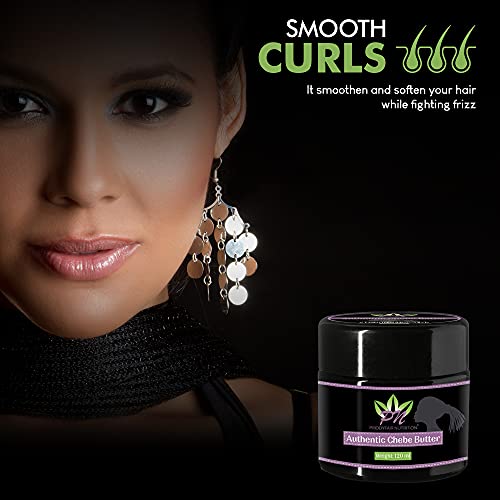 Chebe Hair Butter 120g Made with Organic Shea Butter, Natural Hair Oils & Chebe Powder | Hair Growth Retention Cream for Split Ends Afro Hair But