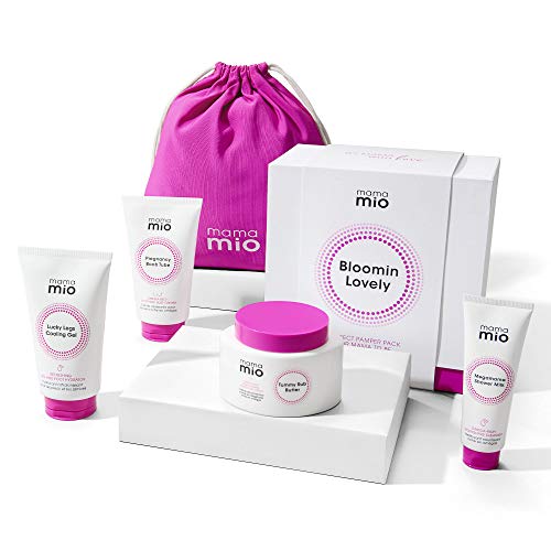 Mama Mio Bloomin Lovely Pregnancy Gift Set | Pamper Set for Mum-to-Be | Stretch Mark Protection Kit