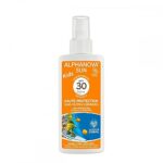 Alphanova Sun, Organic Sunscreen Spray For Kids, High Protection with SPF 30, Waterproof, 125 ml