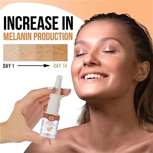 HYOIIO 2pcs Tanning Nasal Spray, Sunless Tanning Mist, Summer Color Sunless Self Tanning Mist for All Skin Tones
