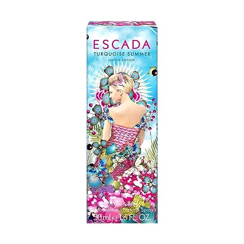 Escada Torquoise Summer Woman Eau De Toilette Spray 50 ml, Multicolor, (Pack of 1)