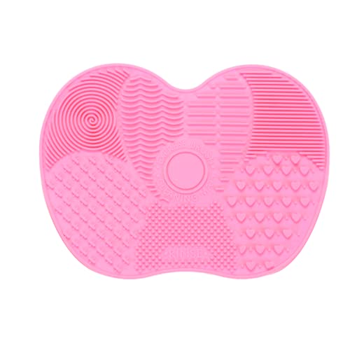 Lmyzcbzl Makeup Brush Cleaning Mat, Silicone Cleaning Mat, Silicone Makeup Brush Cleaning Mat, Portable Makeup Brush Cleaning Pad, Washing Tool f