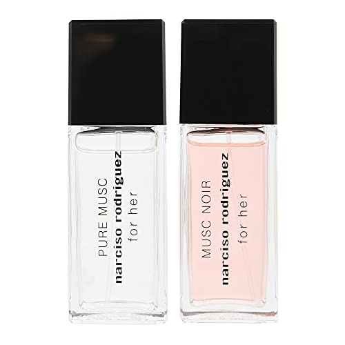 Narciso Rodriguez 2 Piece Gift Set: For Her Musc Noir Eau De Parfum 20ml - For Her Pure Musc Eau De Parfum 20ml