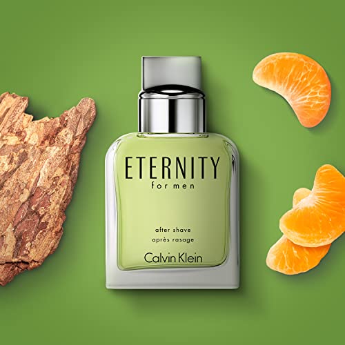 CALVIN KLEIN Eternity After Shave for men, woody-aromatic fragrance, nourishes and cools after shaving, 100 ml (pack of 1)