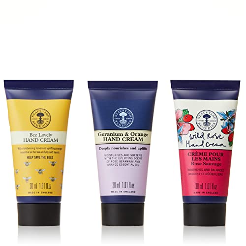 Neal’s Yard Remedies Nurturing Hand Cream Collection - The Perfect Hand Moisturiser To Suit Your Mood - Bee Lovely, Wild Rose And Geranium & Oran