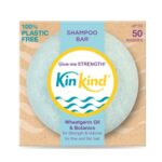 KinKind Give me STRENGTH! Shampoo bar. Volume for fine & flat hair. Ideal for anti hair loss. Rosemary Oil & Wheatgerm Oil. Up to 50 washes. Vega