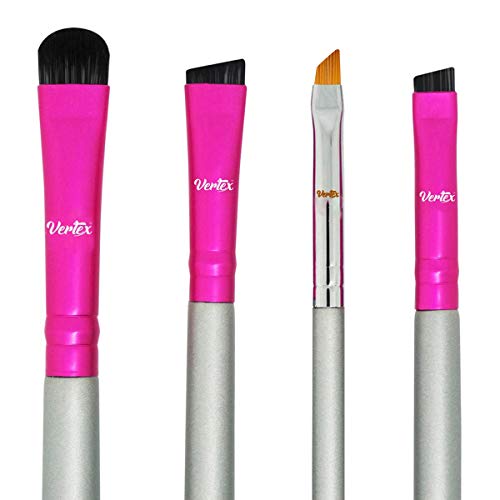 Eyebrow Brush Kit Thin Angled - Eye Brow Concealer Contour Brush to Shape and Conceal Eyes Duo Spoolie Brushes Firm Bristles Definer for Filling