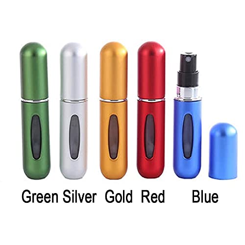 Perfume Atomiser 5ml Empty Spray Bottle Mini Refillable Perfume Bottles for Travel 5 Pcs