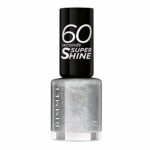 Rimmel 60 Seconds Glitter Nail Polish, 833 Extra, 8 ml