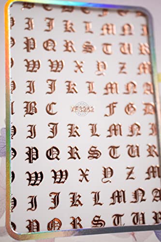 Nail Jewels 3D Nail Art Stickers Decals (Green Aztec)