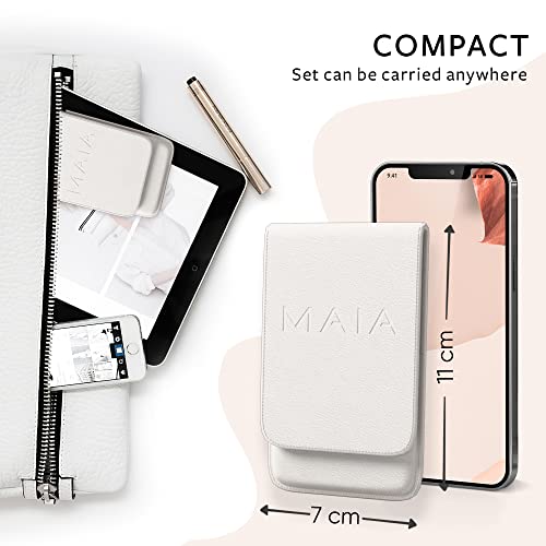 MAIA 6 Piece Professional Facial Hair Tweezers Set for Women - Eyebrow, Lash and Blackhead Remover Tool, Ingrown Hair, Flawless Hair Removal - Tr