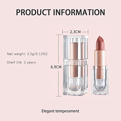 Matte Lipsticks for Women Long Lasting,Waterproof Moisturizer Pink Lipstick Non Stick Cup Velvet Lipstick,Not Fade Matte Lip Gloss,Tinted Lip Bal