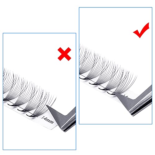 Pre Made Fan Eyelash Extensions 10D 0.07mm D Curl Mixed Length 8-14mm Premade Fans Eyelash Extension Middle Tap Premade Russian Volume Lashes Ext