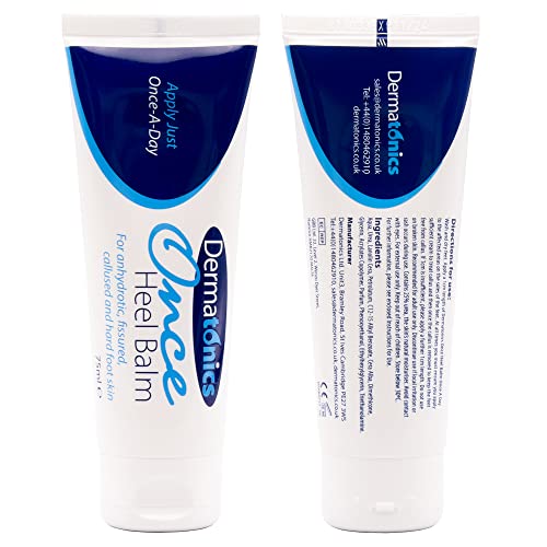 Dermatonics Once Heel Balm | Long-lasting Relief for Rough, Dry, and Callused Heels and Feet | Clinically Proven | Visible Result in 8 Days | 75