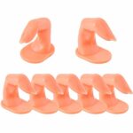 10 pcs Practice Finger Training Display Practice Stand Fake Finger Plastic Model for Nail Art Practice