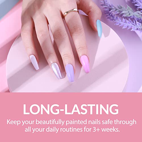 Gel Polish Soak Off CLAVUZ Top Base Coat UV LED Nail Polish+Nail Art Brush Nail Art 10ml